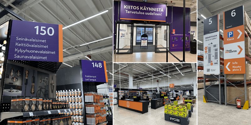 K-Rauta Hämeenkylässä asioidaan Novelan viitoittamana